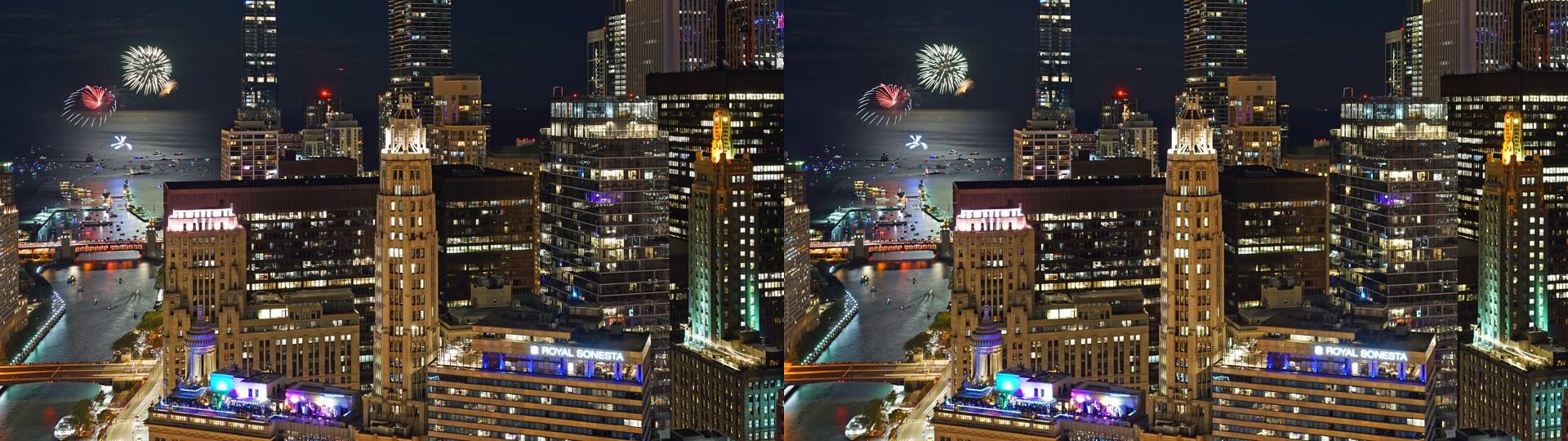 Chicago Fireworks by the Lake